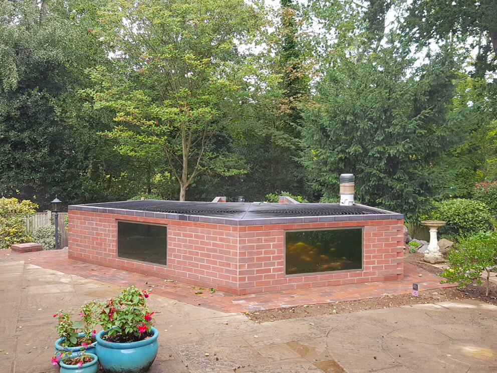 Koi pond construction